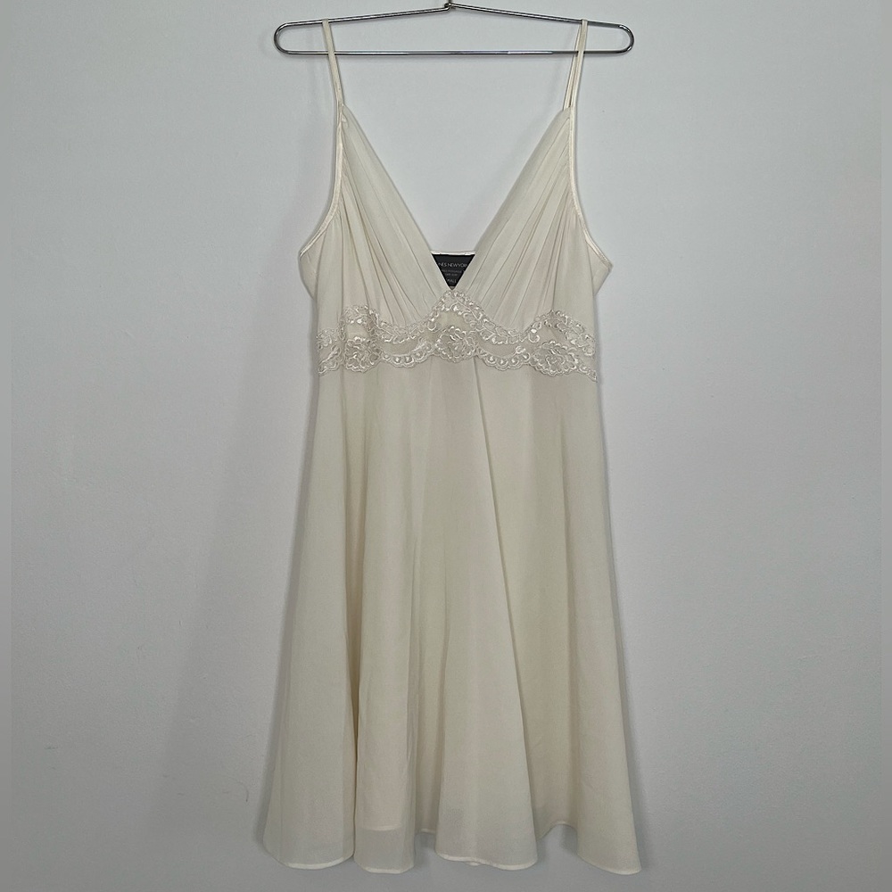 Jones New York Off-white Slip Dress Sz Small - Picture 4 of 5